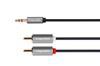 Kábel Jack 3,5mm - RCA 2x, 1m Kruger&Matz Basic