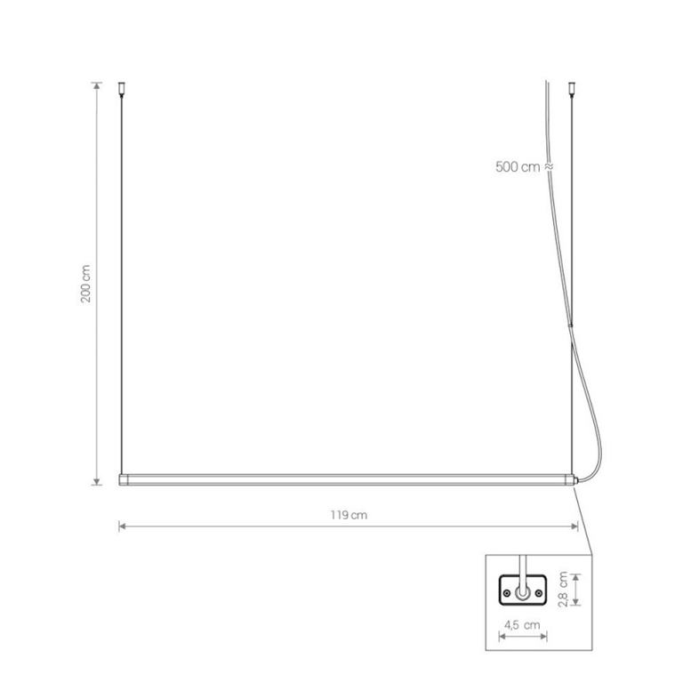 Nowodvorski CAMELEON H LED WH/BL 8454