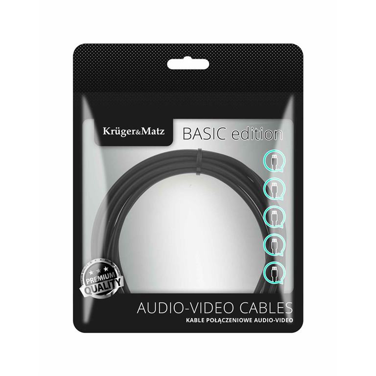 Kábel USB - USB typ C 10Gbps 1m čierny Kruger&Matz Basic