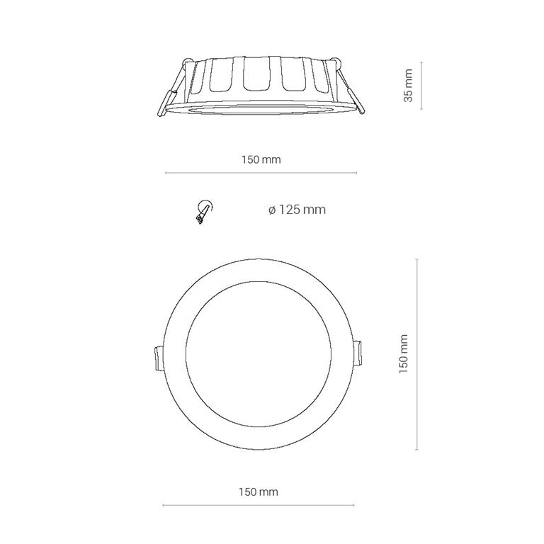 Svietidlo Nowodvorski 8778 CL KOS LED 10W, 4000K WHITE
