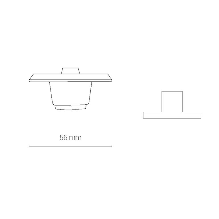 Nowodvorski 8688 CTLS RECESSED DEAD END CAP WHITE