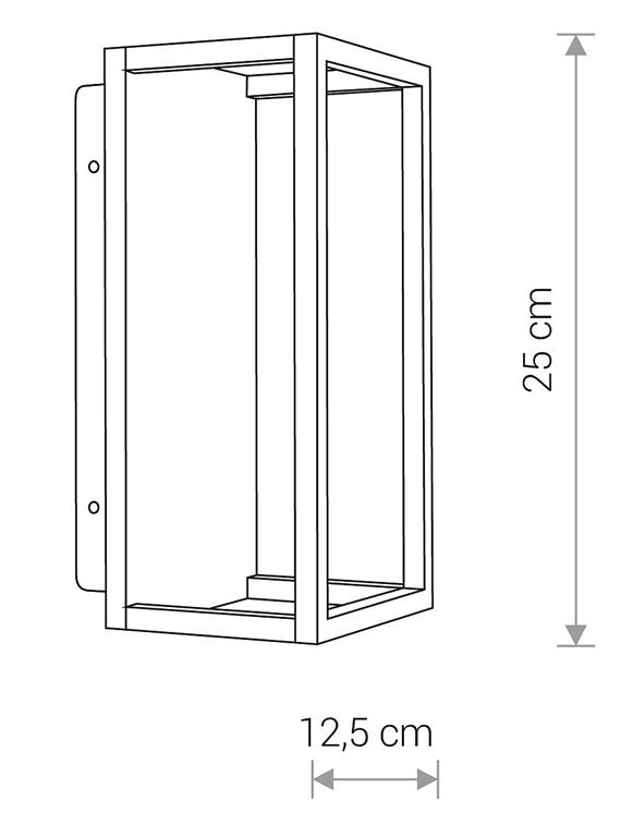 Vonkajšie nástenné svietidlo Nowodvorski SYMMETRY LED I 8176