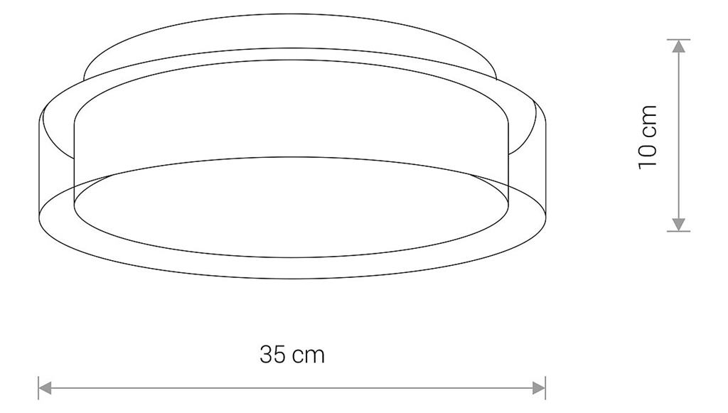 Kúpeľňové stropné svietidlo Nowodvorski PAN LED M 8174