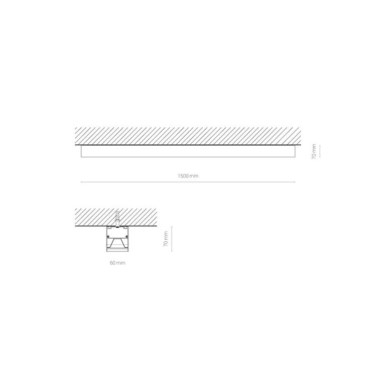 Stropné / závesné svietidlo Nowodvorski CL OFFICE PRO LED 150 BLACK 4000K IP20 10214