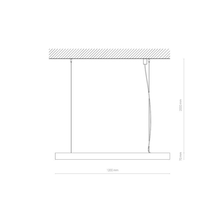 Stropné / závesné svietidlo Nowodvorski CL OFFICE PRO LED 120 WHITE 4000K IP20 10212
