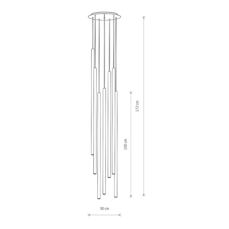 Svietidlo Nowodvorski LASER SOLID BRASS VII 1000 7668