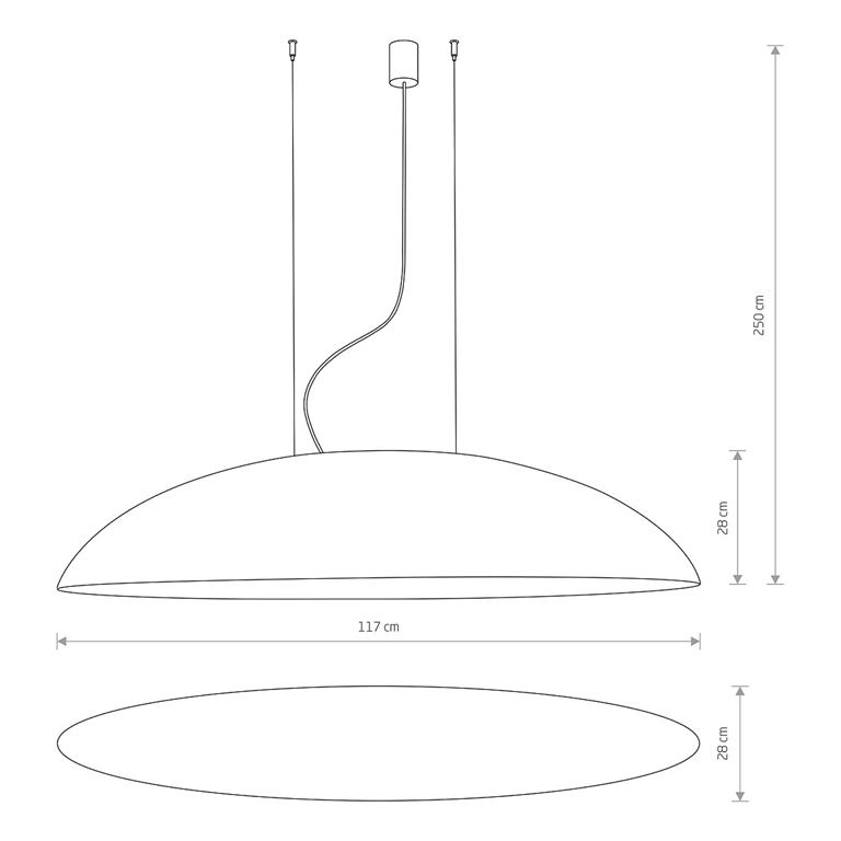 Závesné svietidlo Nowodvorski CANOE BLACK 7926