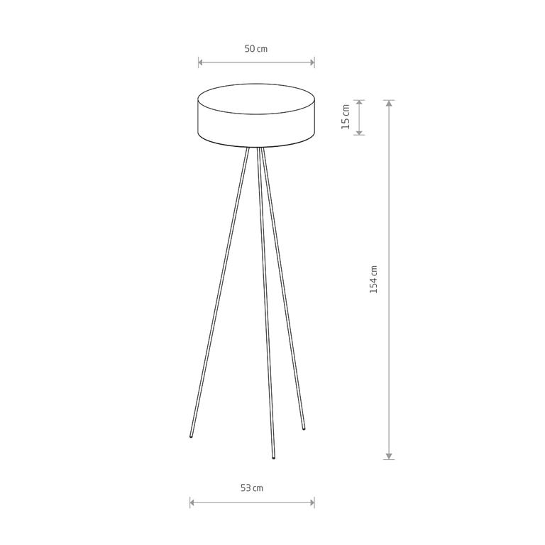 Stojanová lampa Nowodvorski CADILAC III BLACK GY 8190