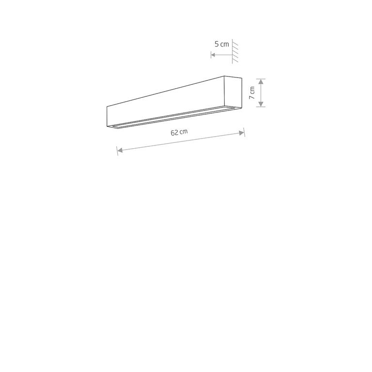 Svietidlo Nowodvorski STRAIGHT WALL LED WHITE S 7568