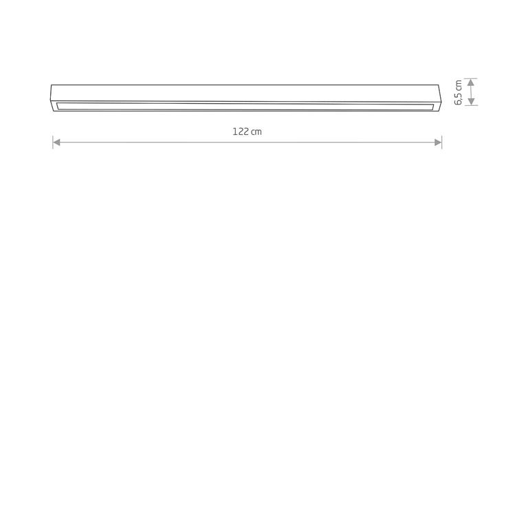Stropné svietidlo Nowodvorski STRAIGHT LED BLACK CEILING 120 7600
