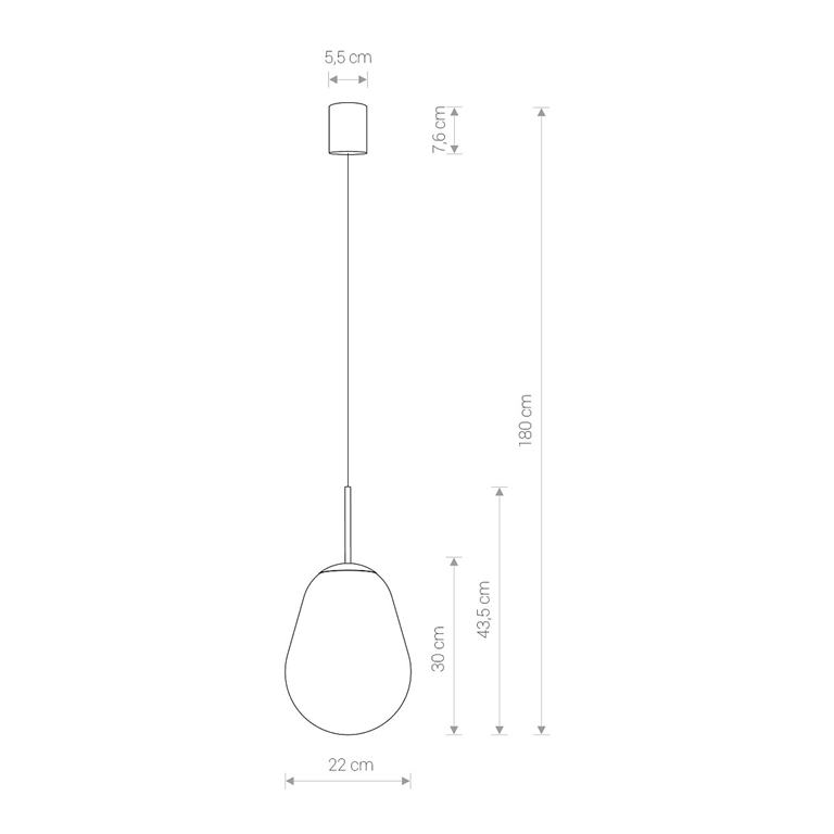 Svietidlo Nowodvorski PEAR BLACK S 7800