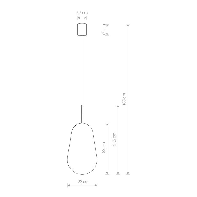 Svietidlo Nowodvorski PEAR BLACK L 7797