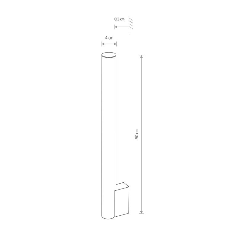 Kúpeľňové nástenné svietidlo Nowodvorski ICE TUBE LED M B 8122
