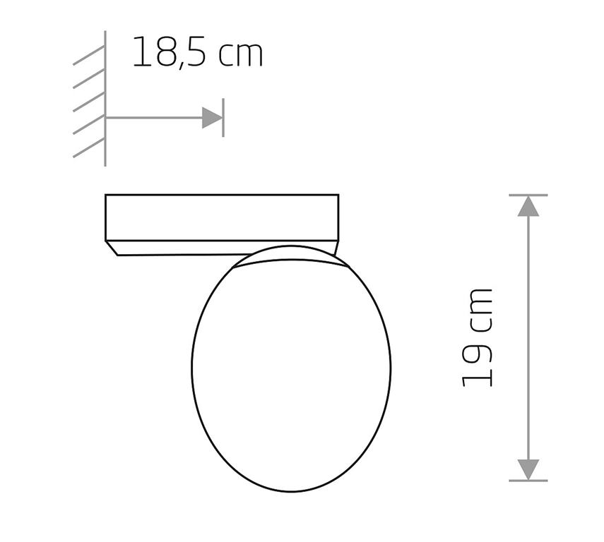 Kúpeľňové nástenné svietidlo Nowodvorski ICE EGG C 8132