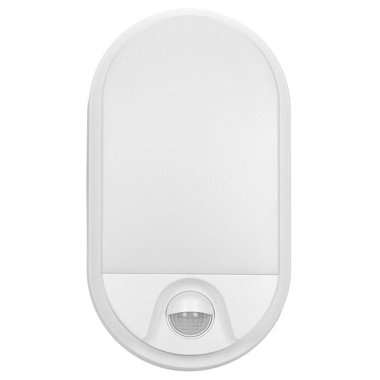 LED svietidlo NEFRYT, 10W, senzor pohybu, IP54, 4000K, biele