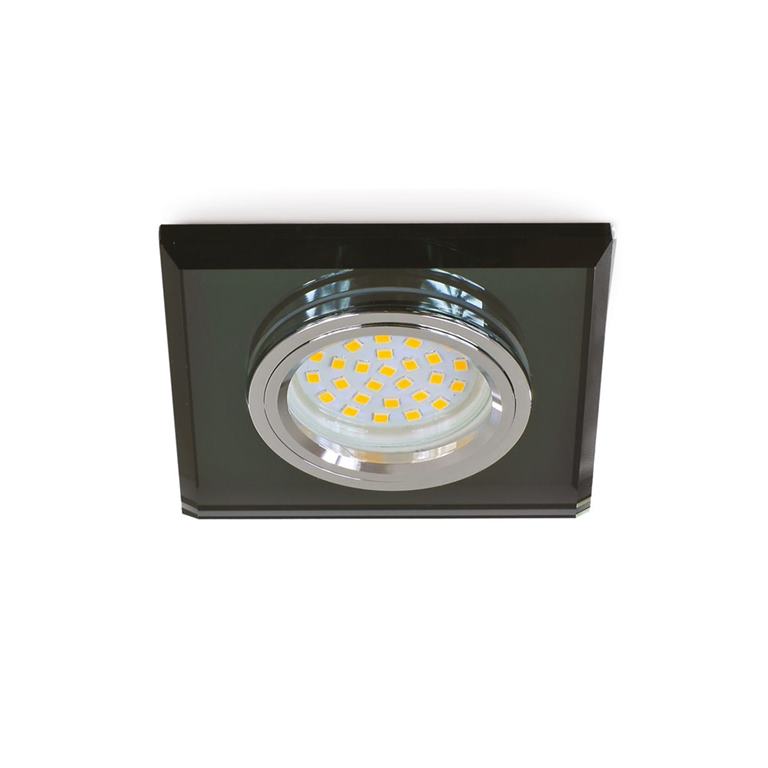 Svietidlo bodové štvorcové pevné OH27N BLACK LED GU10