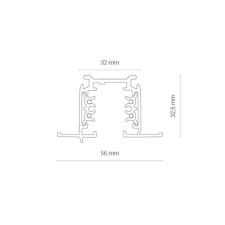 Nowodvorski 8693 CTLS RECESSED TRACK 1M WHITE