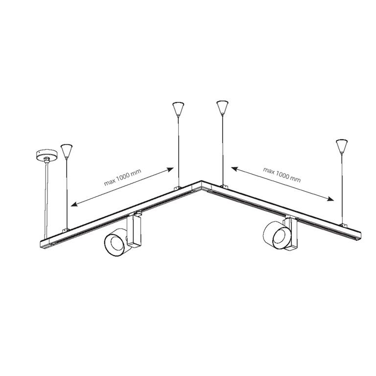 Nowodvorski 8696 CTLS SUSPENSION KIT 3 WHITE