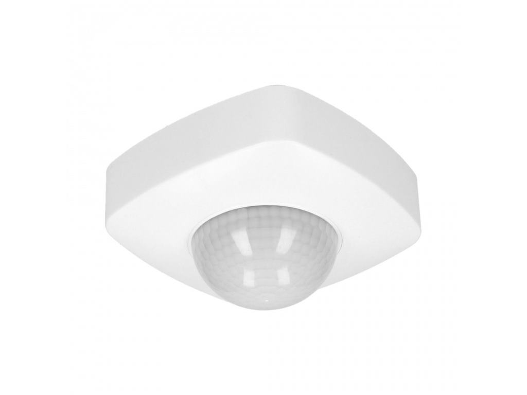 Detektor pohybu 3xPIR, IP65, 360 st, 230V, biely