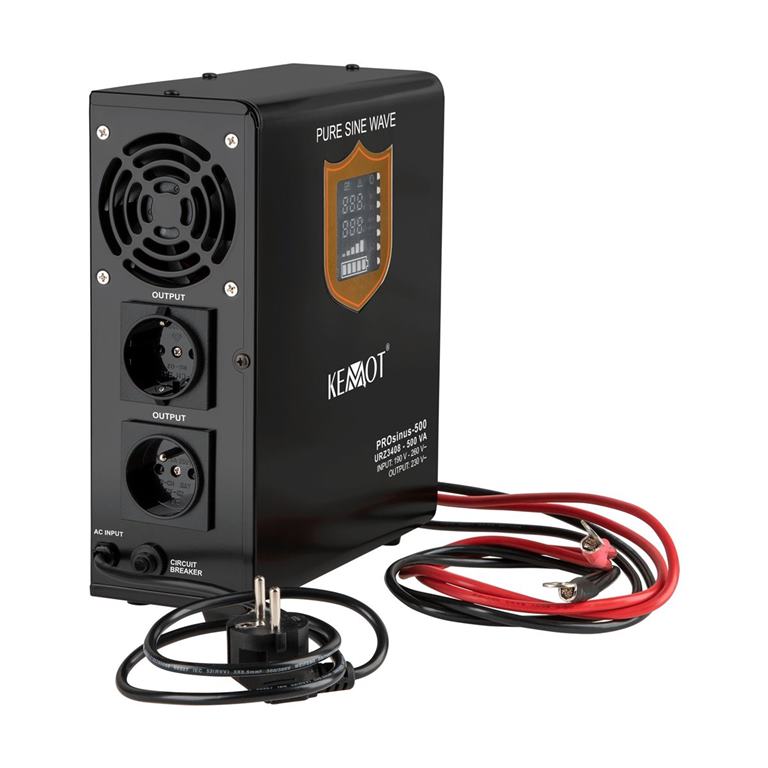 Záložný zdroj KEMOT PROsinus-500 12V 230V 500VA/300W závesný