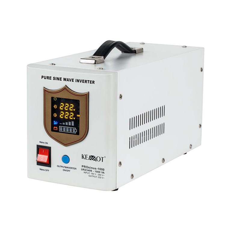 Záložný zdroj KEMOT PROsinus-1000 12V 230V 1000VA/700W biely
