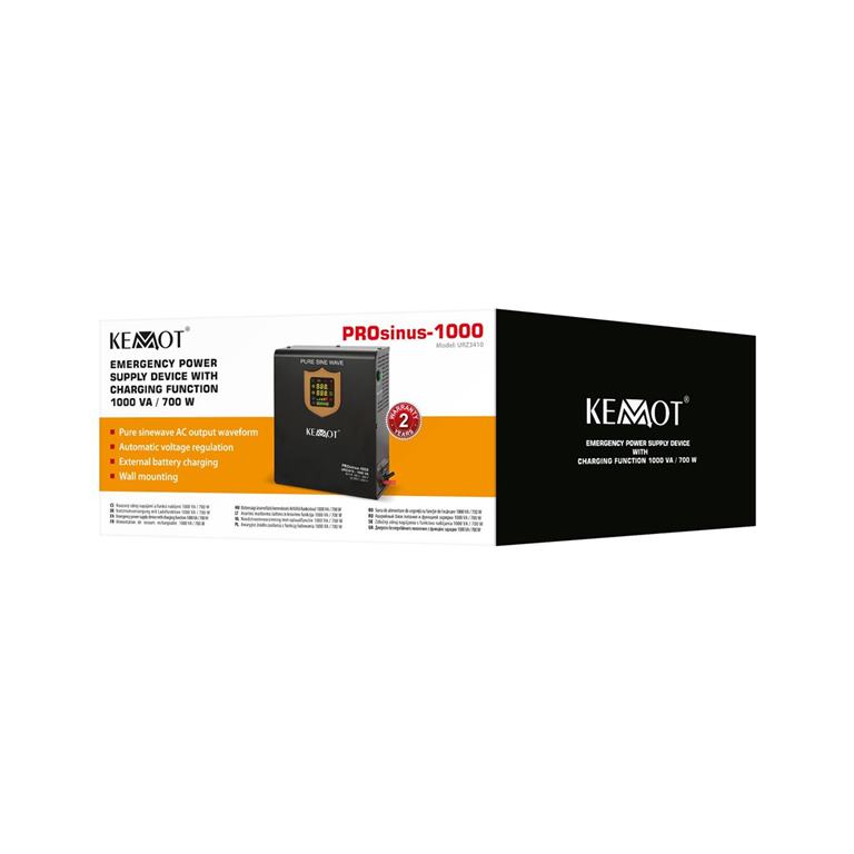 Záložný zdroj KEMOT PROsinus-1000 12V 230V 1000VA/700W závesný
