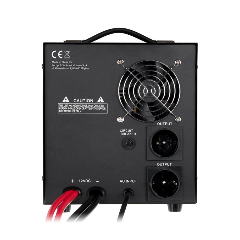 Záložný zdroj KEMOT PROsinus-2000 12V 230V 2000VA/1200W čierny