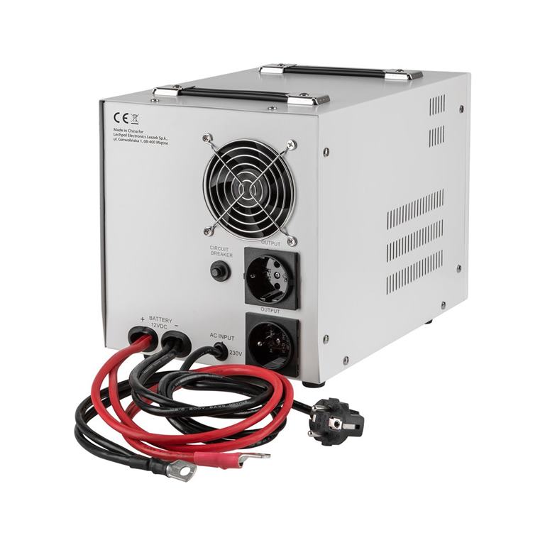 Záložný zdroj KEMOT PROsinus-2000 12V 230V 2000VA/1200W biely