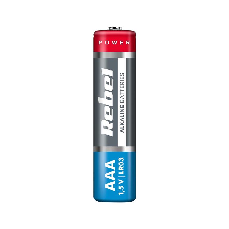 Batéria REBEL alkalická AAA 1,5V LR03 (4ks)