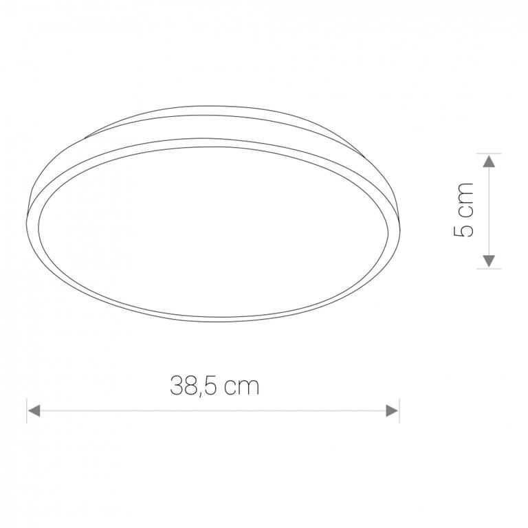 Kúpeľňové stropné svietidlo Nowodvorski AGNES ROUND LED 22W BLACK 8204