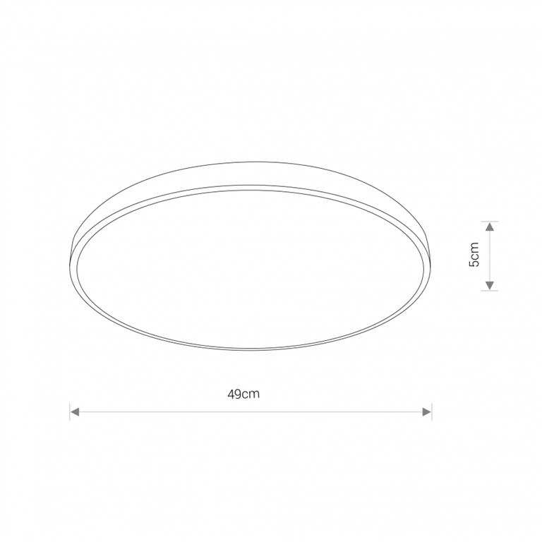 Kúpeľňové stropné svietidlo Nowodvorski AGNES ROUND LED 32W WHITE 8208