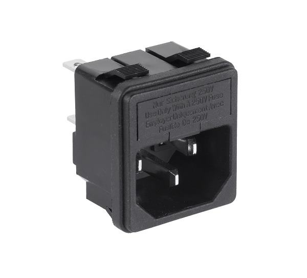 Sieťová zástrčka 230V + poistka na panel