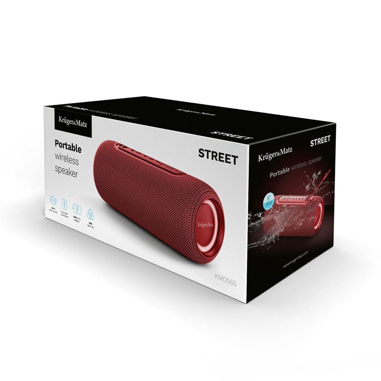 Prenosný reproduktor Bluetooth Kruger&Matz Street červený