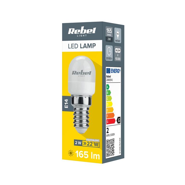 Žiarovka LED do chladničiek 2W E14 6500K 230V REBEL