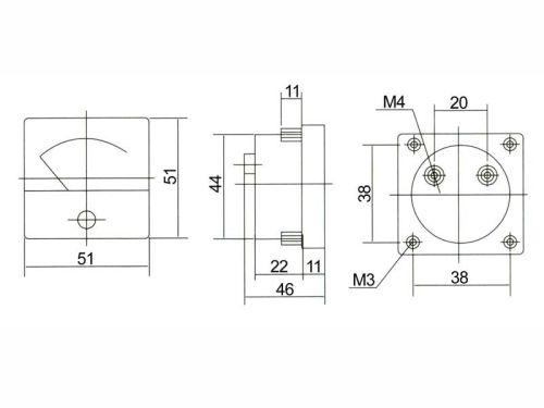 AMPERMETER - analogovy 20A