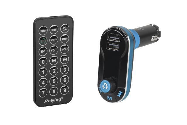 AUDIO FM MP3 vysielač 1,4" 2 x USB s BLUETOOTH