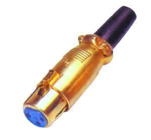Konektor XLR (Canon) zásuvka pozlátená
