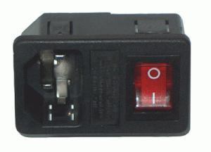 Sieťová zástrčka 230V + spínač na panel