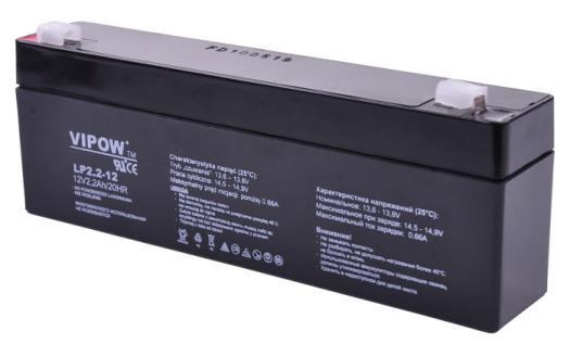 Akumulátor gélový VIPOW 12V - 2,2Ah