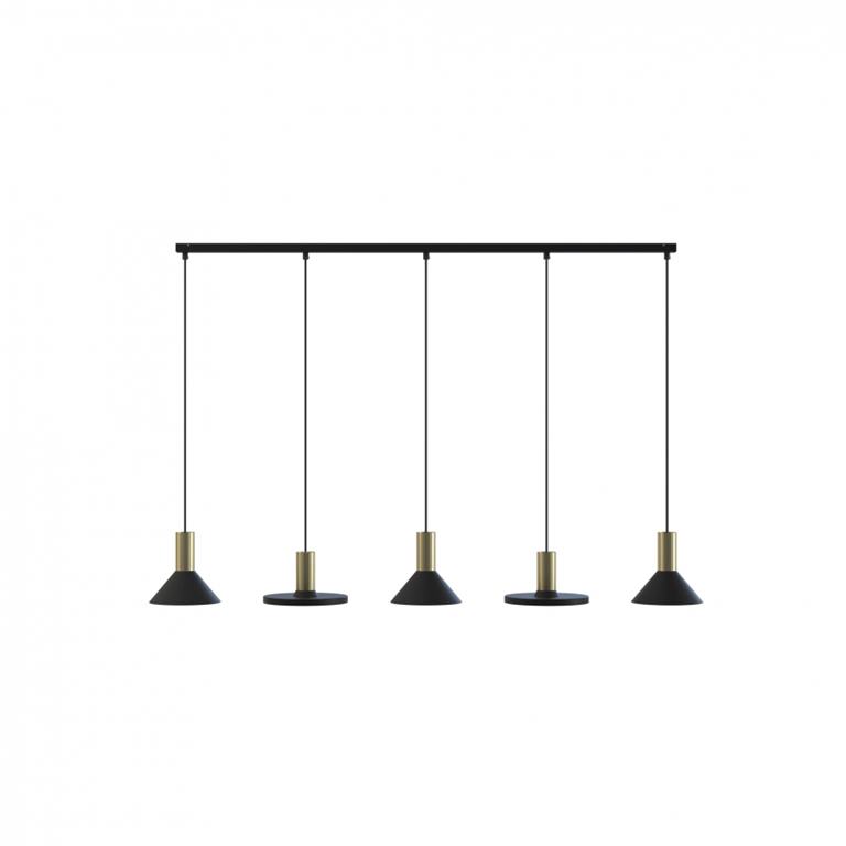 Svietidlo Nowodvorski HERMANOS V BLACK/SOLID BRASS 8032
