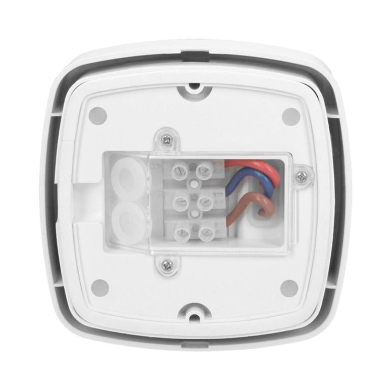 Detektor pohybu 3xPIR, IP65, 360 st, 230V, biely
