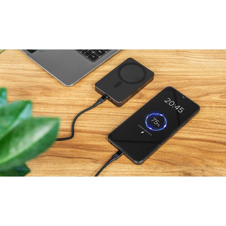 POWER BANK indukčná Kruger&Matz 10000mAh Mag Safe čierna