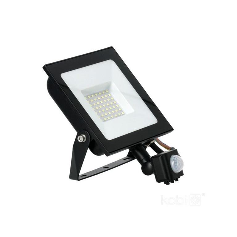 LED Reflektor 50W s detektorom pohybu 6500K IP44 KOBI