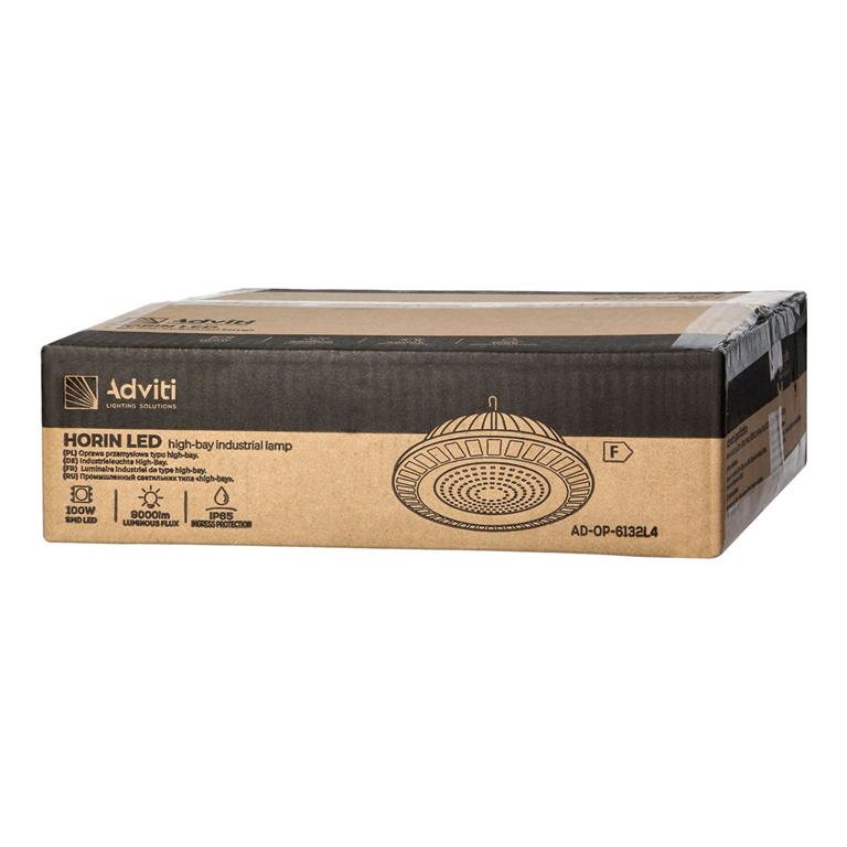 Priemyselné LED svietidlo HORIN 100W, 9000lm, IP65
