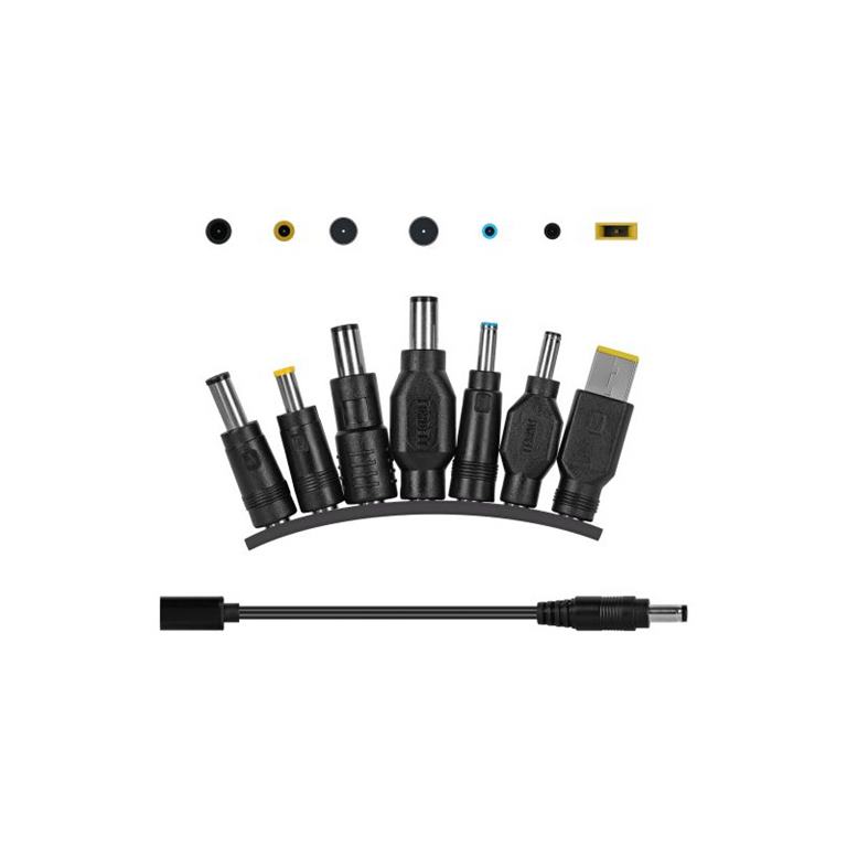 Univerzálny napájací adaptér 65W s PD, 7 koncoviek
