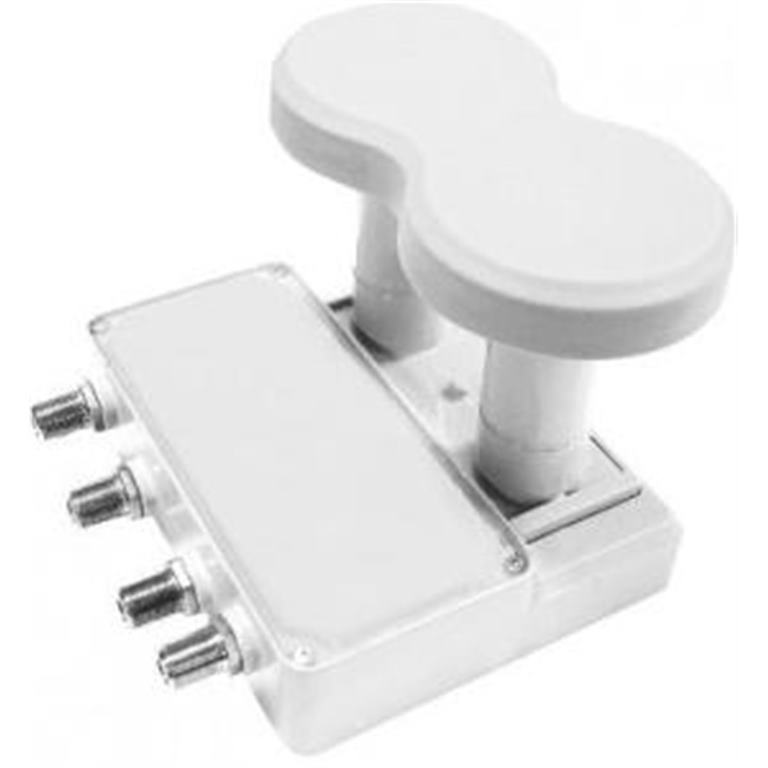 LNB Monoblock QUAD SILVER SKY 4,3° 0,1dB