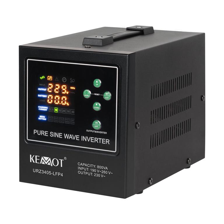 Záložný zdroj PROsinus-800-LFP4 12V 230V 800VA/500W KEMOT