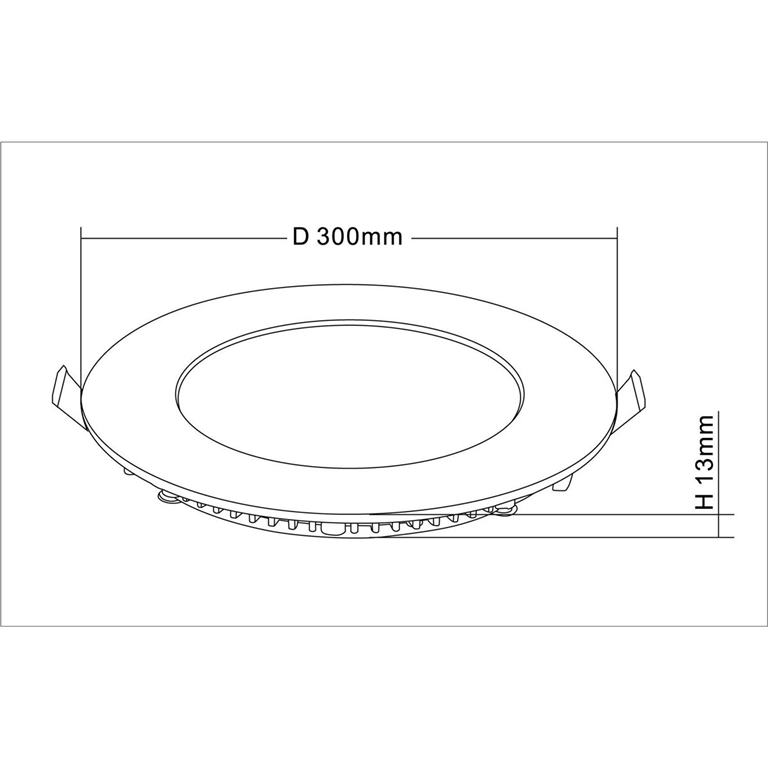 Svietidlo LED podhľadové SATEN 24W IP20 4000K kruh