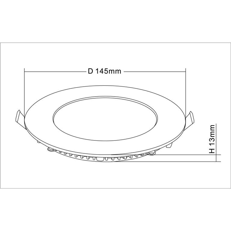 Svietidlo LED podhľadové SATEN 9W IP20 4000K kruh