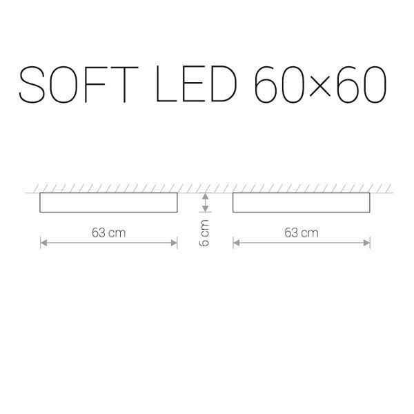 Svietidlo Nowodvorski SOFT LED WHITE 60x60 7544